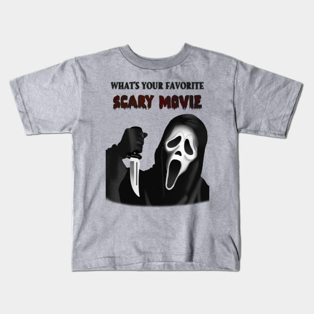 Ghost Face Kids T-Shirt by Hellbender Creations